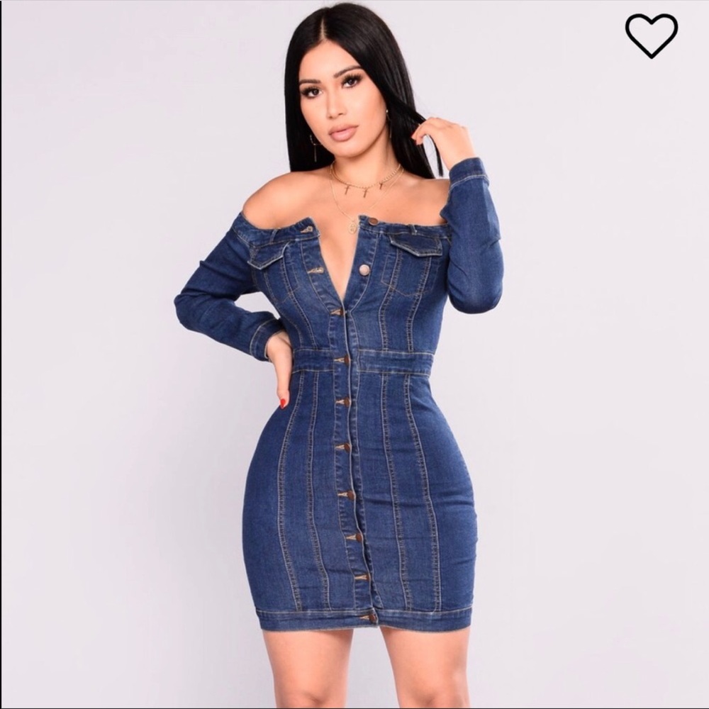 Fashion Nova Denim Dress